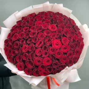 Букет "Париж" из 101 красной розы (60 см) в Фрязино