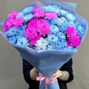 Букет "Матильда" из 15 кустовых хризантем в Фрязино