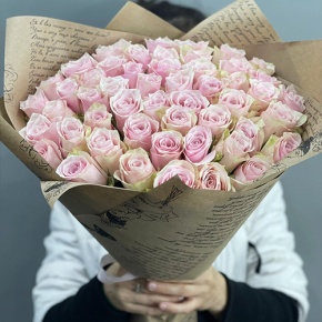 Букет из 51 пастельной розы (40 см) в Фрязино