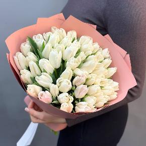 Букет из 49 белых тюльпанов в Фрязино