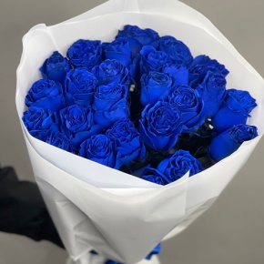 25 синих роз Эквадор (60 см) в Фрязино
