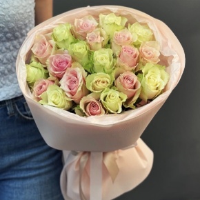 Букет из 21 нежной розы (40 см) в Фрязино