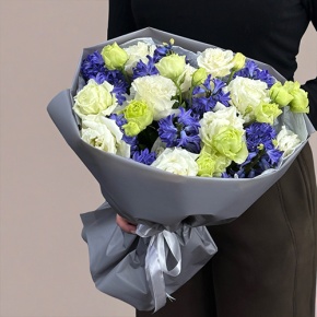 Букет из ароматных гиацинтов и эустом в Фрязино