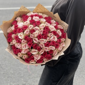 Букет "Амурный" из 101 розы (40 см) в Фрязино