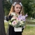 Композиция с георгинами на 1 сентября в белом ящике в Фрязино