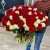 Букет 151 роза красный и белый микс (60 см) в Фрязино