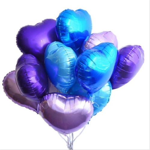 Сердце фиолетовое фольгированный шар с гелием (45 см) в Фрязино