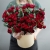 Композиция в шляпной коробке "Амур" из кустовых пионовидных роз в Фрязино Композиция в шляпной коробке "Амур" из кустовых пионовидных роз в Фрязино