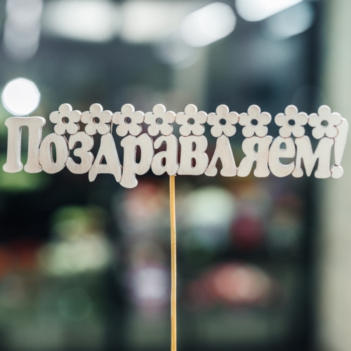 Топпер Поздравляем в Фрязино