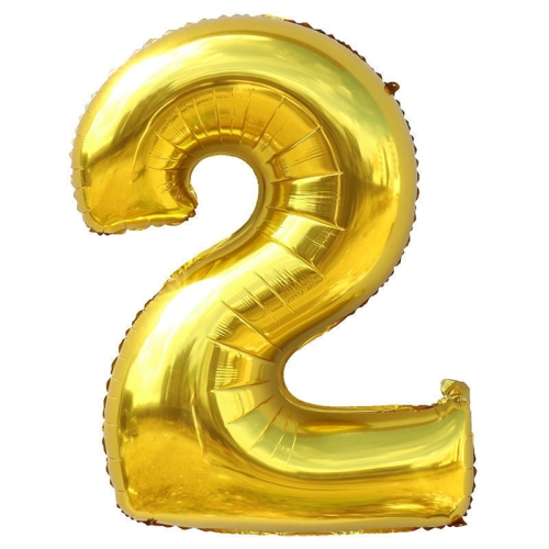 Шар гелиевый цифра 2 (40х102 см) в Фрязино