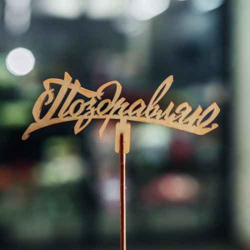 Топпер Поздравляю в Фрязино